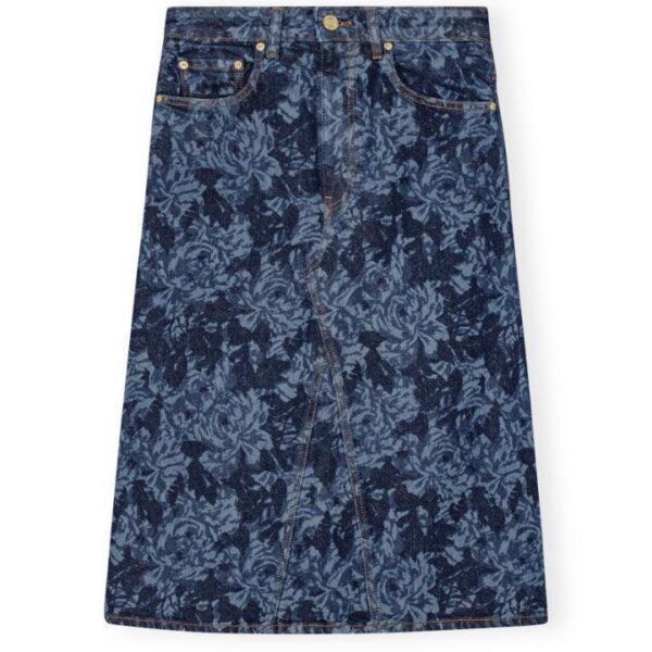 0b0a8733dd4b508f485835ff560add10.jpg Ganni Lazer Denim Midi Skirt