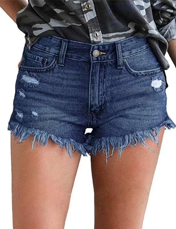 Denim Shorts for Women Distressed Jean Shorts