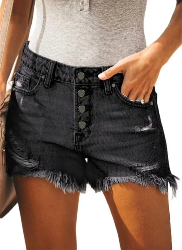 Denim Shorts for Women Distressed Jean Shorts