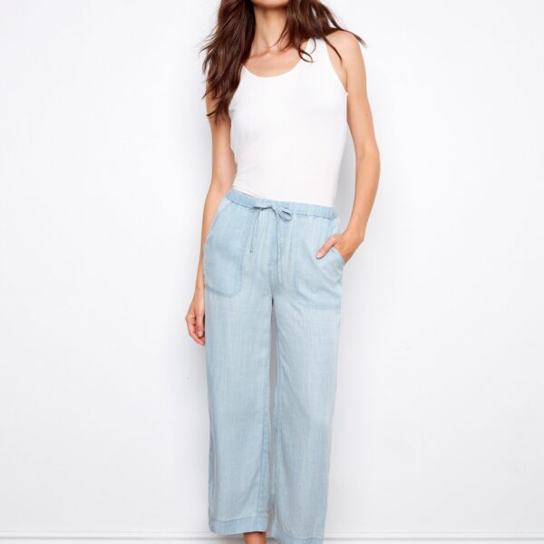 49cab39fbe5b774b91f66608c02dd74a.jpg Tencel Wide Leg Jogger Pants - Light Blue