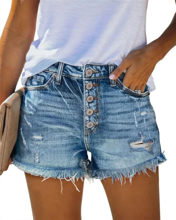 Denim Shorts for Women Distressed Jean Shorts