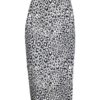 Shan Sofia Leo Print Pencil Skirt
