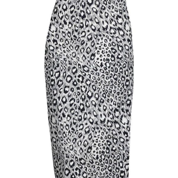 Shan Sofia Leo Print Pencil Skirt