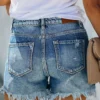 Denim Shorts for Women Distressed Jean Shorts