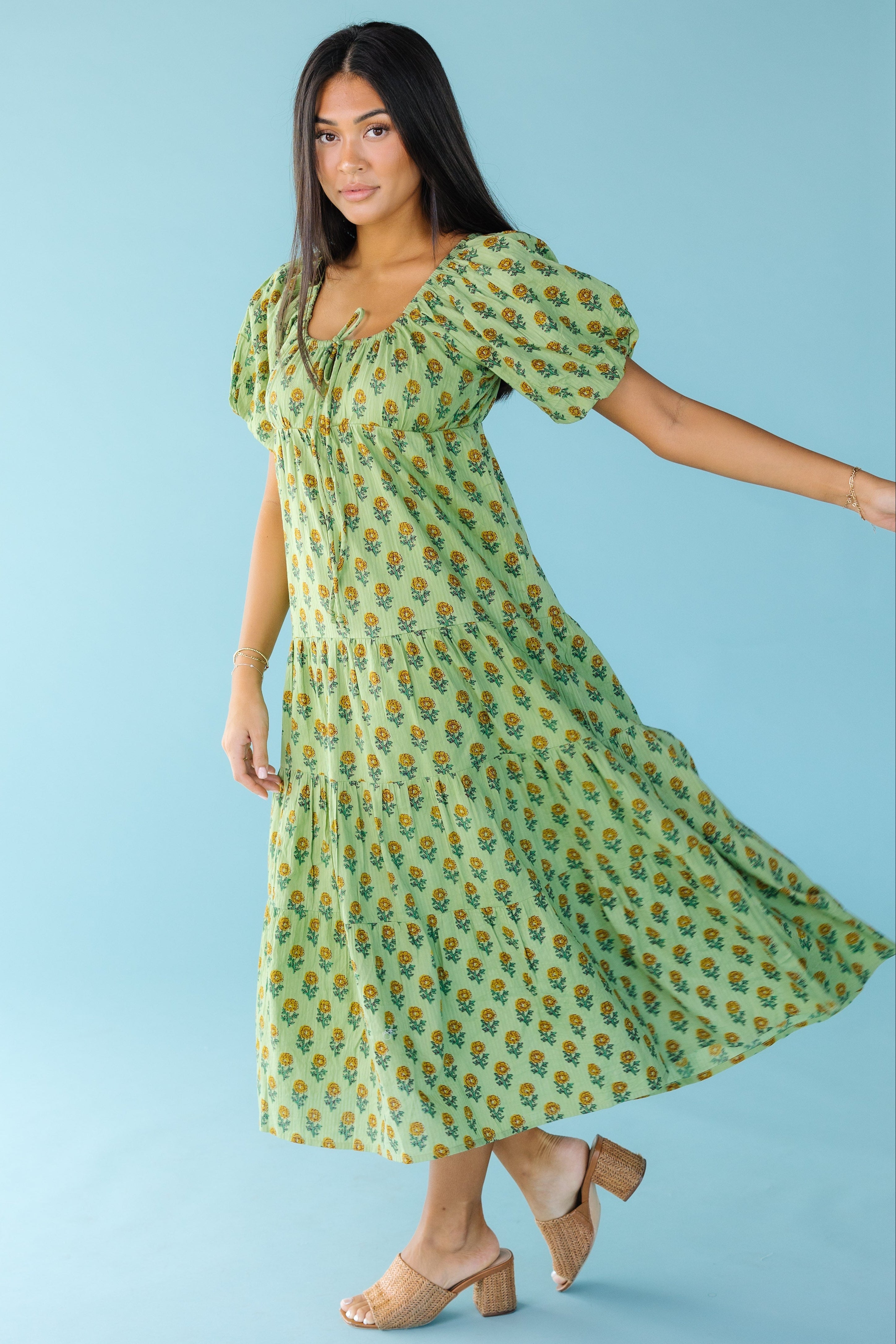 Citrus Spring Lyon Tiered Dress