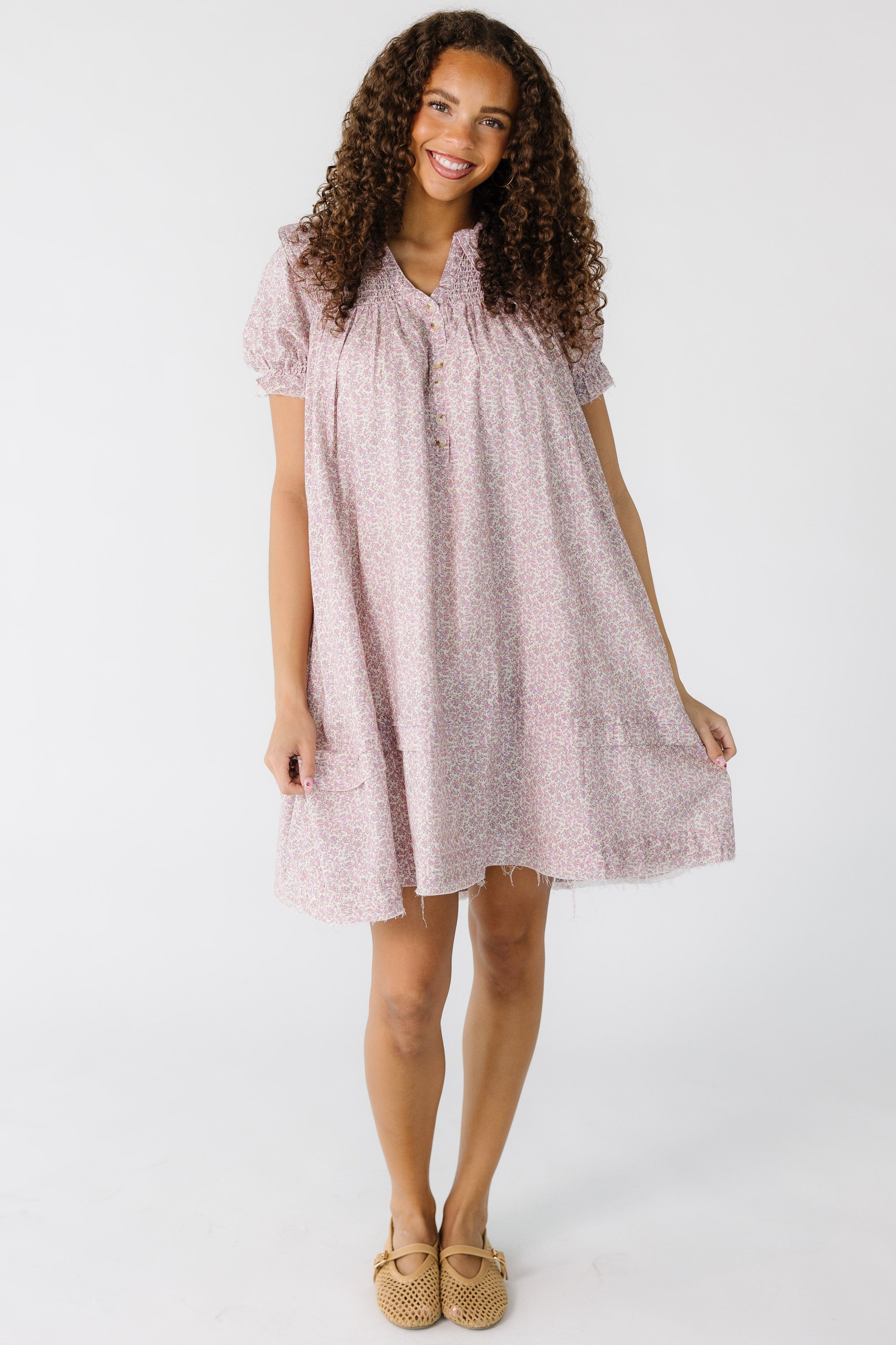 Brass_Roe_Spring_Collared_Knee_Dess_in_rose_pink_for_women_and_teens.jpg Brass & Roe Ditsy Collared Knee Dress