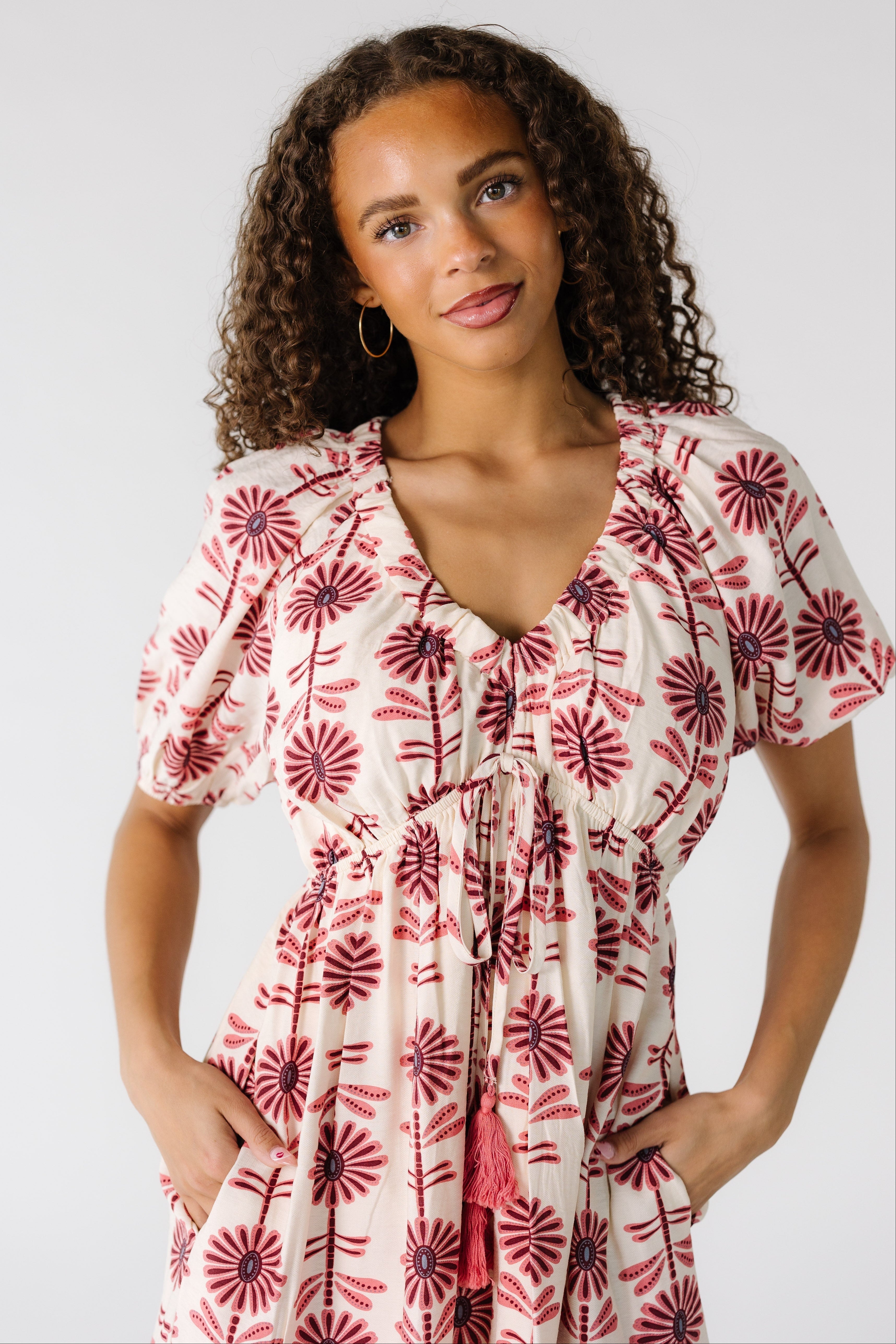 Flower Mini Dress