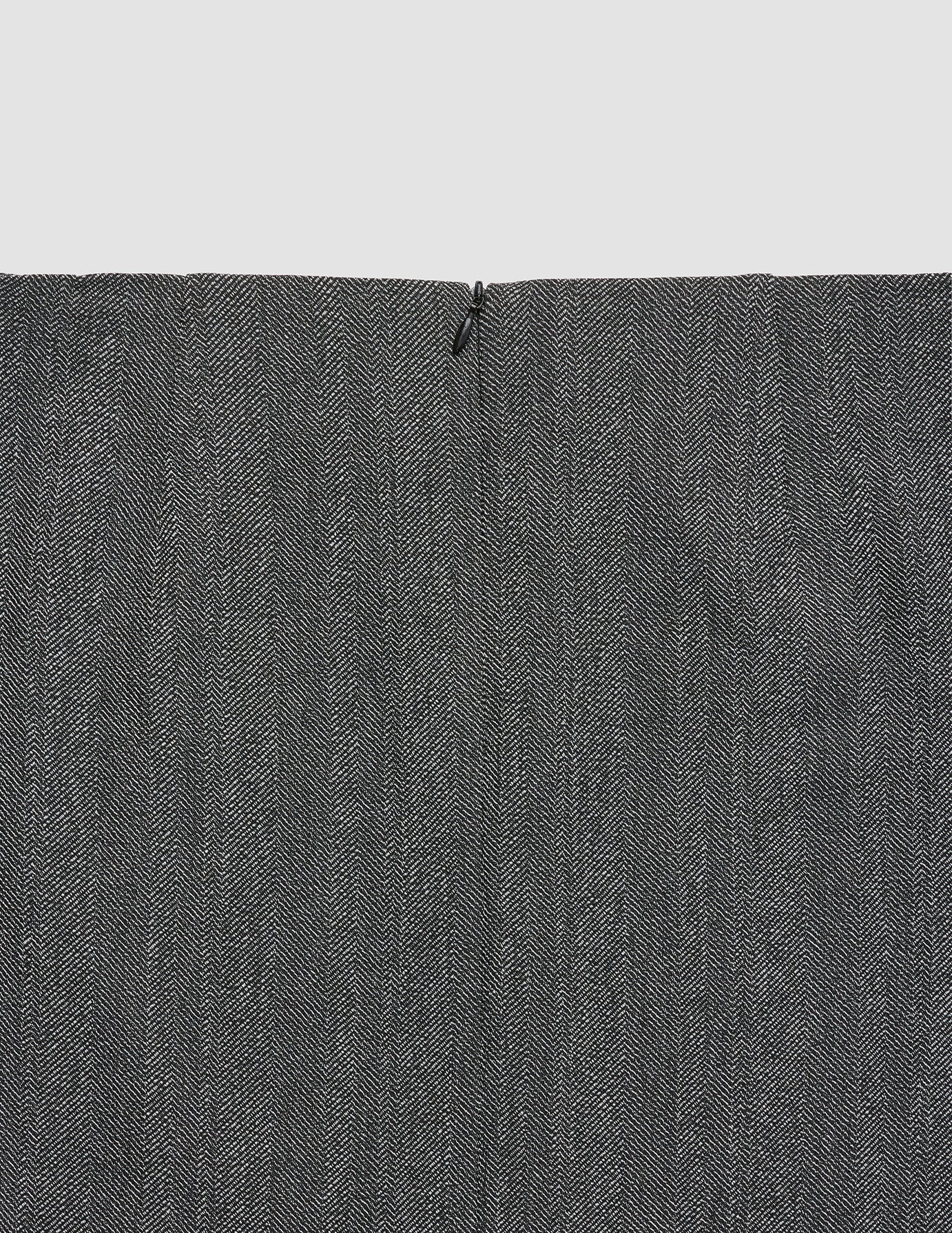SereneShortSkirt_GreyHerringbone_7.jpg Women's Serene Short Skirt Grey Herringbone