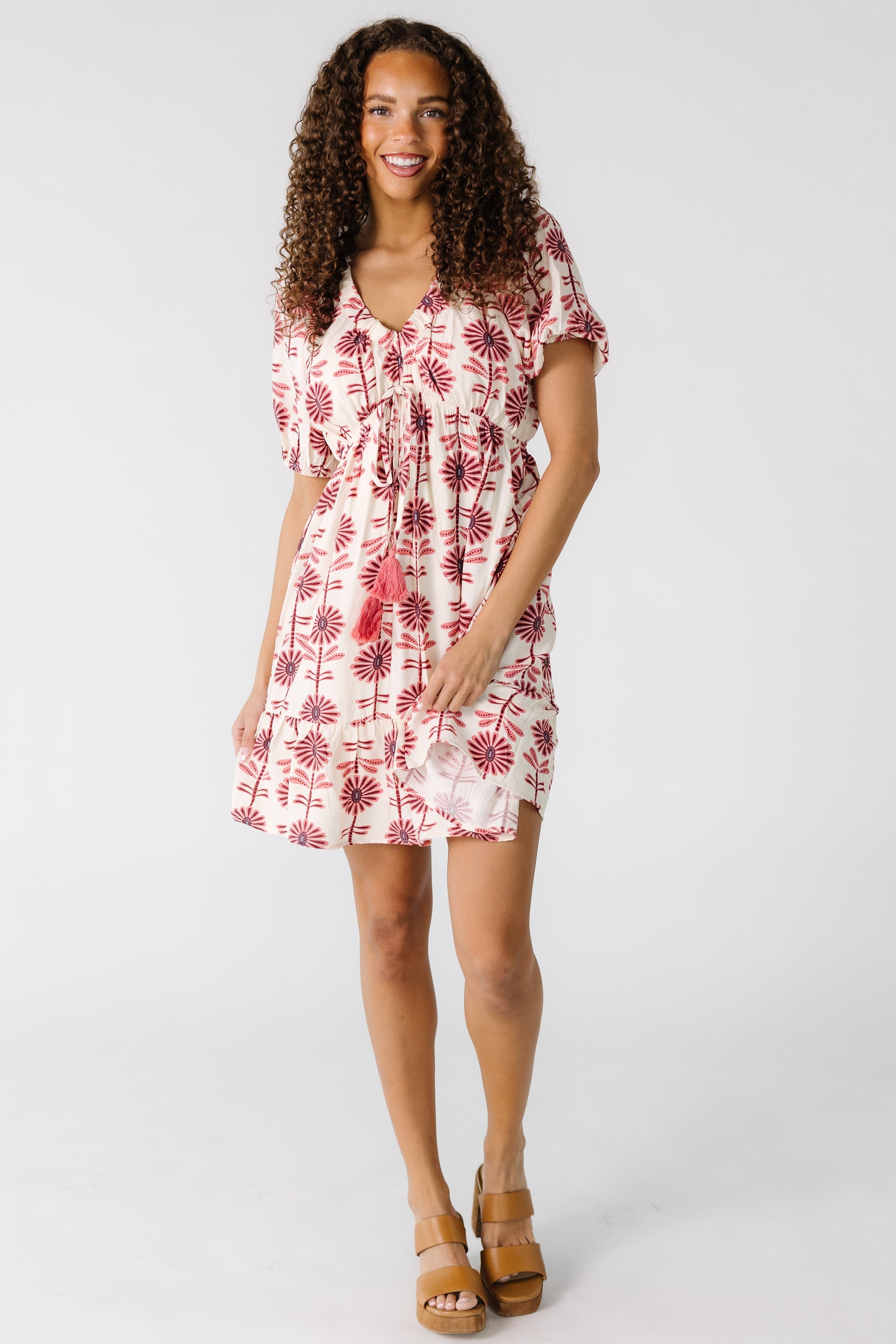 Flower Mini Dress