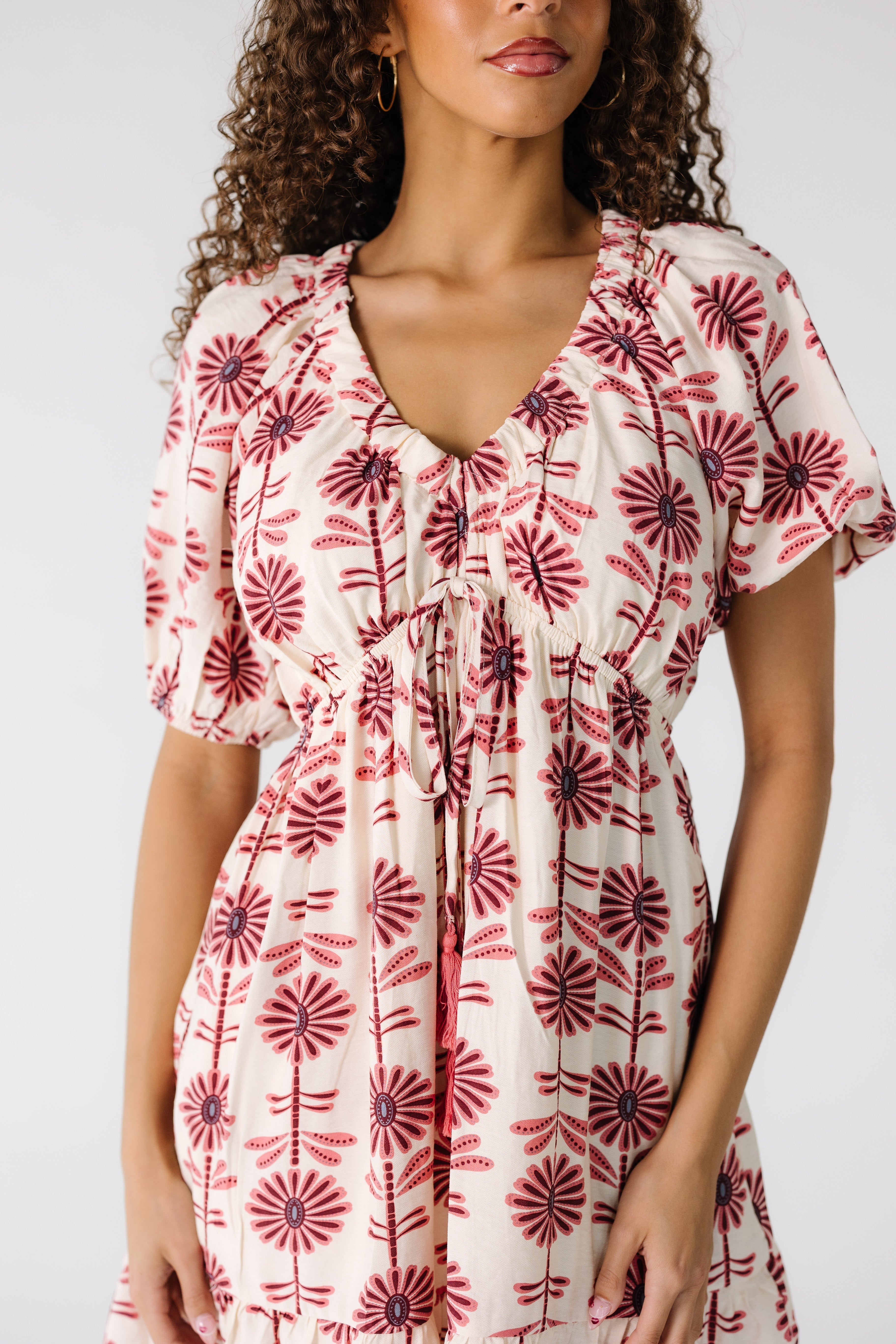 Flower Mini Dress