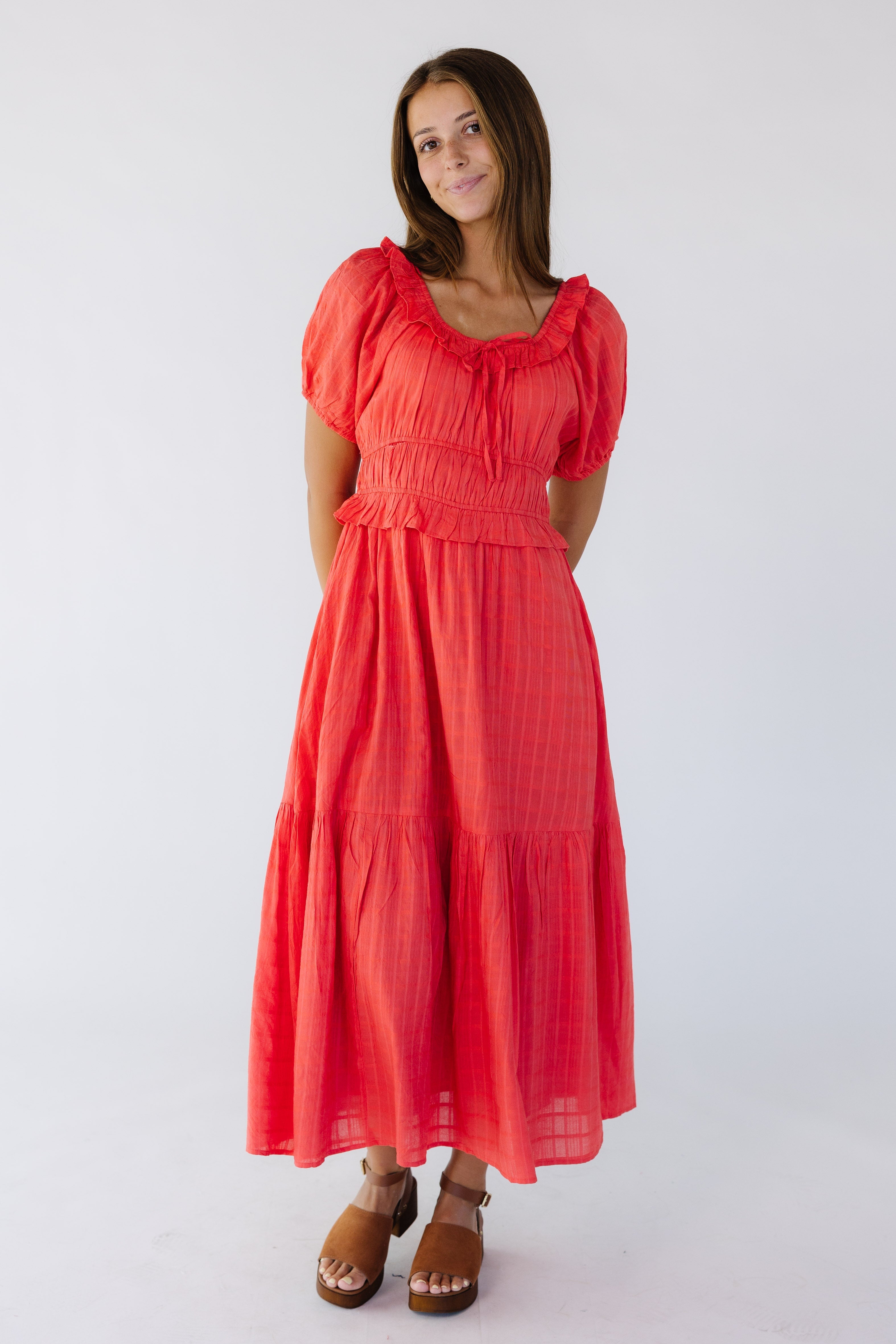 Citrus Jena Dress - Red